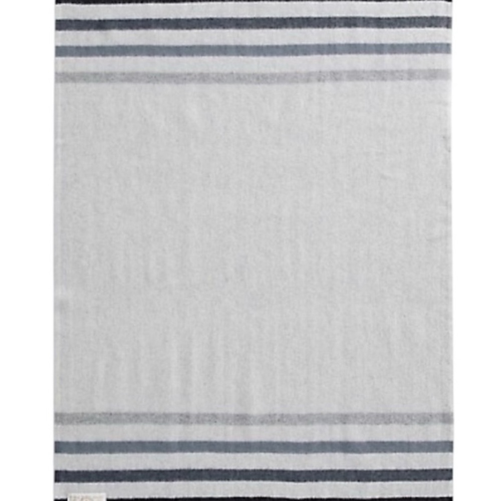 HBC Stripes Sterling Wool Caribou Throw